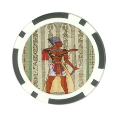 Egyptian Design Man Royal Poker Chip Card Guard by Celenk