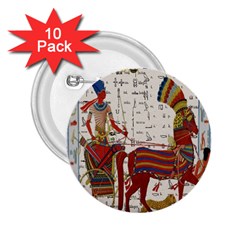 Egyptian Tutunkhamun Pharaoh Design 2 25  Buttons (10 Pack)  by Celenk