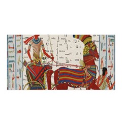 Egyptian Tutunkhamun Pharaoh Design Satin Wrap by Celenk