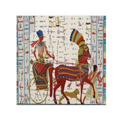 Egyptian Tutunkhamun Pharaoh Design Small Satin Scarf (square) by Celenk