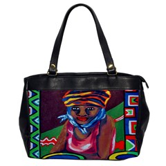 Ethnic Africa Art Work Drawing Office Handbags by Celenk