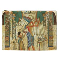 Egyptian Man Sun God Ra Amun Cosmetic Bag (xxl)  by Celenk