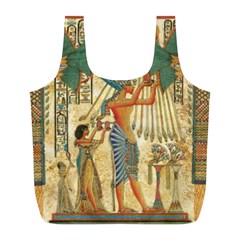 Egyptian Man Sun God Ra Amun Full Print Recycle Bags (l)  by Celenk