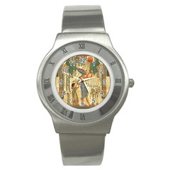 Egyptian Man Sun God Ra Amun Stainless Steel Watch