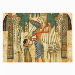 Egyptian Man Sun God Ra Amun Large Glasses Cloth by Celenk