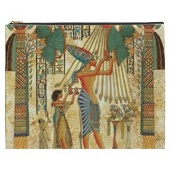 Egyptian Man Sun God Ra Amun Cosmetic Bag (xxxl)  by Celenk