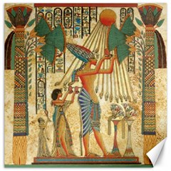 Egyptian Man Sun God Ra Amun Canvas 12  X 12   by Celenk