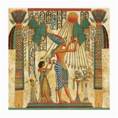 Egyptian Man Sun God Ra Amun Medium Glasses Cloth (2-side) by Celenk