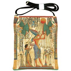 Egyptian Man Sun God Ra Amun Shoulder Sling Bags by Celenk