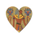 Egyptian Tutunkhamun Pharaoh Design Heart Magnet Front