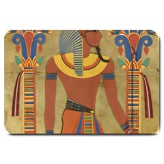 Egyptian Tutunkhamun Pharaoh Design Large Doormat  by Celenk