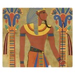 Egyptian Tutunkhamun Pharaoh Design Double Sided Flano Blanket (Small)  50 x40  Blanket Back