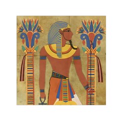 Egyptian Tutunkhamun Pharaoh Design Small Satin Scarf (square)