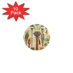 Egyptian Paper Papyrus Hieroglyphs 1  Mini Magnet (10 Pack)  by Celenk