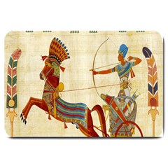 Egyptian Tutunkhamun Pharaoh Design Large Doormat  by Celenk