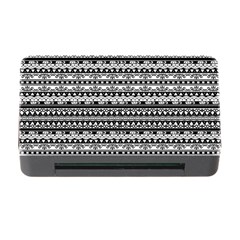 Zentangle Lines Pattern Memory Card Reader With Cf by Celenk