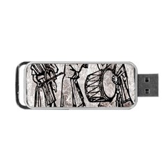 Man Ethic African People Collage Portable Usb Flash (two Sides)