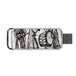 Man Ethic African People Collage Portable USB Flash (Two Sides) Front