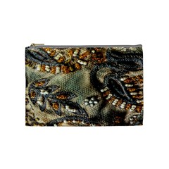 Texture Textile Beads Beading Cosmetic Bag (medium)  by Celenk