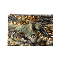 Texture Textile Beads Beading Cosmetic Bag (large)  by Celenk