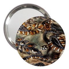 Texture Textile Beads Beading 3  Handbag Mirrors by Celenk