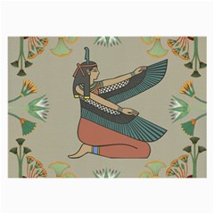 Egyptian Woman Wings Design Large Glasses Cloth by Celenk