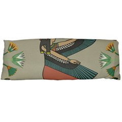 Egyptian Woman Wings Design Body Pillow Case (dakimakura) by Celenk