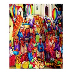 Guatemala Art Painting Naive Shower Curtain 60  X 72  (medium)  by Celenk