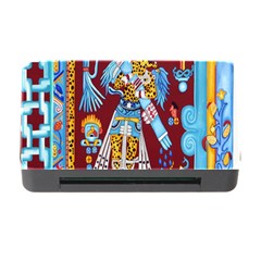 Mexico Puebla Mural Ethnic Aztec Memory Card Reader With Cf by Celenk