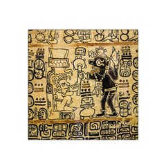 Mystery Pattern Pyramid Peru Aztec Font Art Drawing Illustration Design Text Mexico History Indian Satin Bandana Scarf