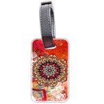 Mandala Art Design Pattern Ethnic Luggage Tags (Two Sides) Back