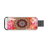 Mandala Art Design Pattern Ethnic Portable USB Flash (Two Sides) Front