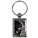 Angry Lion Digital Art Hd Key Chains (Rectangle)  Front