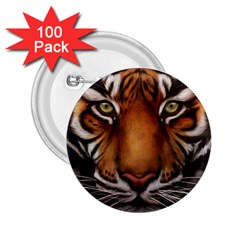 The Tiger Face 2.25  Buttons (100 pack) 