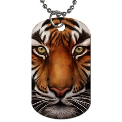 The Tiger Face Dog Tag (one Side) by Celenk