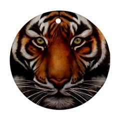 The Tiger Face Round Ornament (Two Sides)