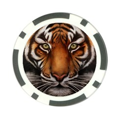 The Tiger Face Poker Chip Card Guard (10 pack)