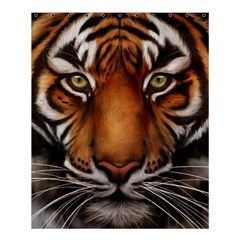 The Tiger Face Shower Curtain 60  x 72  (Medium) 