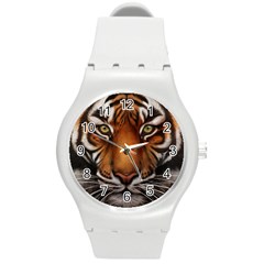 The Tiger Face Round Plastic Sport Watch (M)