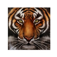 The Tiger Face Small Satin Scarf (Square)