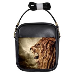 Roaring Lion Girls Sling Bags by Celenk