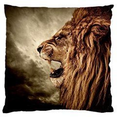 Roaring Lion Large Flano Cushion Case (two Sides) by Celenk