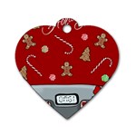 Hilarious holidays  Dog Tag Heart (Two Sides) Front