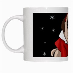 Pug Xmas White Mugs by Valentinaart