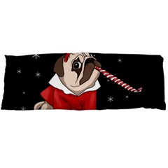 Pug Xmas Body Pillow Case Dakimakura (two Sides) by Valentinaart