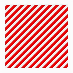 Christmas Red And White Candy Cane Stripes Medium Glasses Cloth