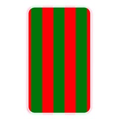 Wide Red And Green Christmas Cabana Stripes Memory Card Reader by PodArtist