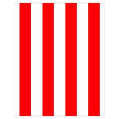 Wide Red And White Christmas Cabana Stripes Drawstring Bag (small) by PodArtist