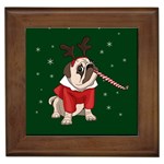 Pug Xmas Framed Tiles Front