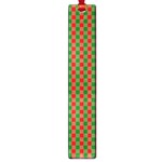 Large Red and Green Christmas Gingham Check Tartan Plaid Large Book Marks Front